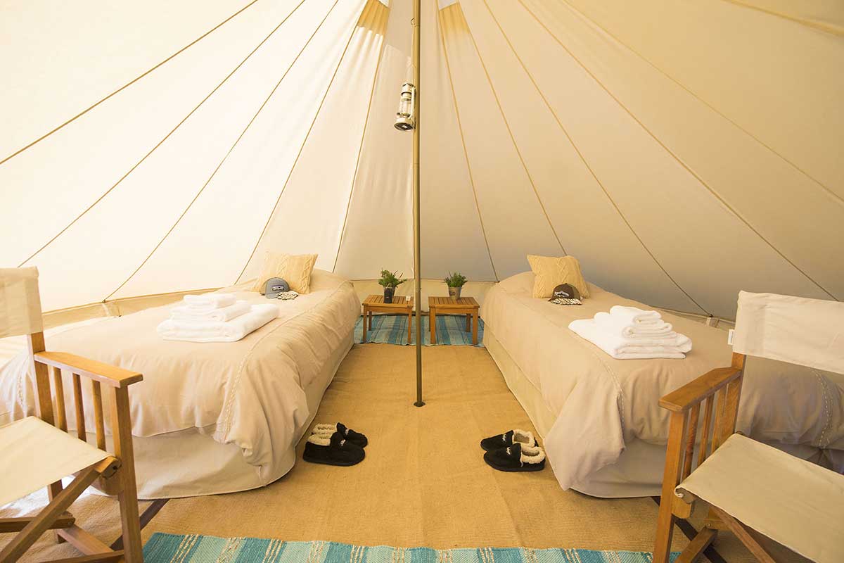Patagonia Glamping | Bell tents for luxury camps and glamping events